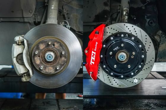 6 rotor do compasso de calibre 330x28mm do freio de Front Big Brake Kit Racing do pistão para o ACORDO 2015-2021 17/18&quot; CÍVICO roda