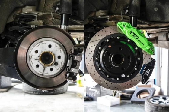 Rotor do disco do desempenho do compasso de calibre de Front Rear Forged Caliper E-BRAKE para BMW X1 2016-2021 18/19&quot; roda