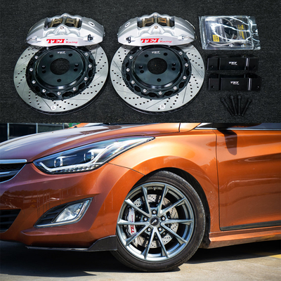 comprar 4 Piston Racing Caliper Hyudnai grande Kit de travagem 355 * 32 MM High Carbon Disc Racing e almofadas de travagem para ELANTRA 18 polegadas Fabricação em linha
