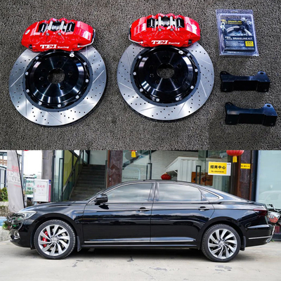 comprar 6 Piston Racing Caliper VW Big Brake Kit 355*32 MM High Carbon Disc Racing And Brake Pads For PASSAT 19 Inches Rim Fabricação em linha