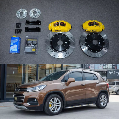 comprar 4 pistão de corrida calibre Chevrole Kit de freio grande 355 * 28 MM disco de carbono alto de corrida e almofadas de freio para Trax 17 polegadas aro Fabricação em linha