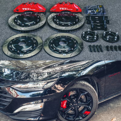comprar Kit de travagem de calibre de pistão de corrida com 355 * 32 mm disco de carbono alto corrida para Chevrolet Malibu XL 18 polegadas Fabricação em linha