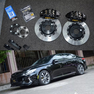 comprar 4 pistão de corrida calibre Kia Kit de freio grande com 330 * 28 mm de alto carbono disco de corrida e almofadas de freio para K5 17 polegadas aro Fabricação em linha