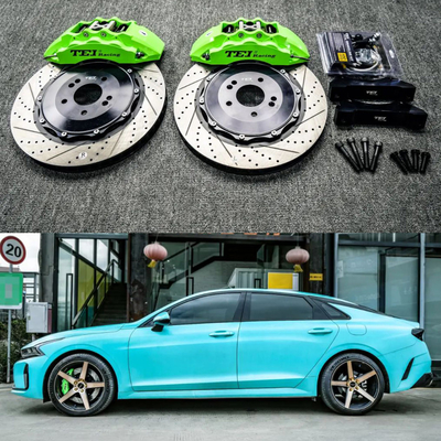 comprar Kit de travagem de calibre de pistão de 6 pistões com 355 * 32 mm de disco de carbono alto de corrida e pastilhas de travagem para Kia ALL NEW K5 18 polegadas Fabricação em linha