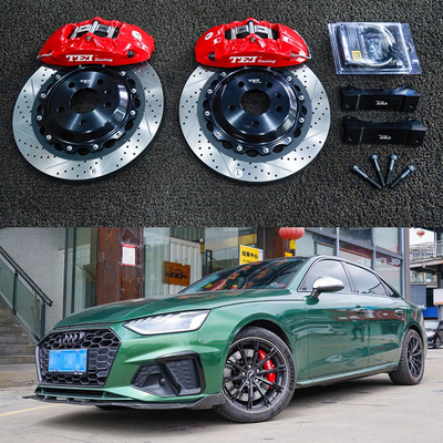 comprar Kit de travagem dianteira Audi Grande para A4L 18 polegadas 4 Kit de travagem de calibre de pistão com rotor 355 * 28 mm Fabricação em linha