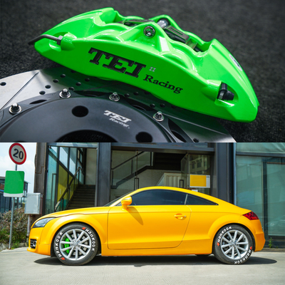 comprar Audi TT / TT RS Frente BBK Big Brake Kit 4 pistão forjado dois pedaços calibre com disco rotor 17 polegadas carro Fabricação em linha