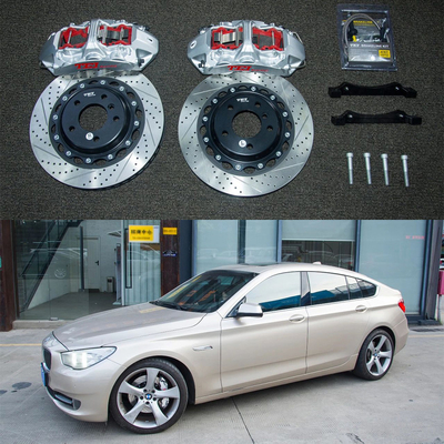 comprar 7075 Alumínio BMW Big Brake Kit Para 5 Série GT 18 polegadas Car Rim Frente 6 Kit de travagem de pistão Automático Sistema de travagem Fabricação em linha
