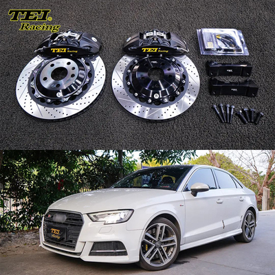 comprar O potenciômetro da parte dianteira P40NS+ 4 de TEIRACING rachou o compasso de calibre forjado com o rotor de 355x28 milímetro para Audi A3 borda de 18 polegadas Fabricação em linha