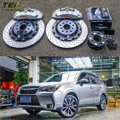 comprar Kit de travagem frontal grande 4 pinças de pistão com rotor 355x28mm sistema de travagem automático BBK para Subaru Forester 18 polegadas carro borda Fabricação em linha