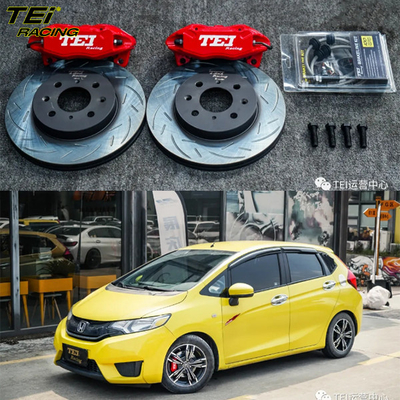 comprar Kit de travagem frontal grande 4 pinças de pistão com rotor 262x22mm BBK sistema de travagem automática para Honda Fit GK5 15 polegadas carrinha Fabricação em linha