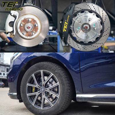 comprar Kit de travagem frontal grande 4 pinças de pistão com rotor 330x28mm sistema de travagem automático BBK para BYD SONG MAX 17 polegadas carrinha Fabricação em linha