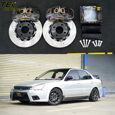 comprar Kit de travagem frontal grande 4 pinças de pistão com rotor de 286x24mm sistema de travagem automático BBK para Mitsubishi Lancer 16 polegadas carro borda Fabricação em linha