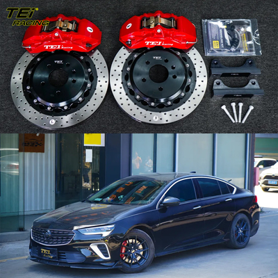 comprar Kit de travagem frontal de 4 pistões Caliper com rotor 355x28mm BBK sistema de travagem automático para Buick Regal 18 polegadas carrinha Fabricação em linha