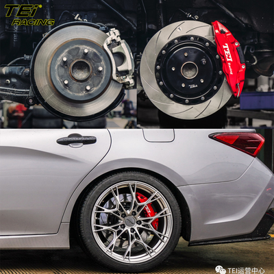comprar Kit de travagem traseiro 4 pistão calibre com rotor 355x28mm BBK sistema de travagem automático para Toyota Avalon 19 polegadas carro borda Fabricação em linha