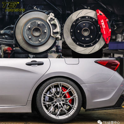 qualidade  Rear Big Brake Kit 4 Piston Caliper With 355x28mm Rotor BBK Auto Brake System For Toyota Avalon 19 Inch Car Rim Fábrica
