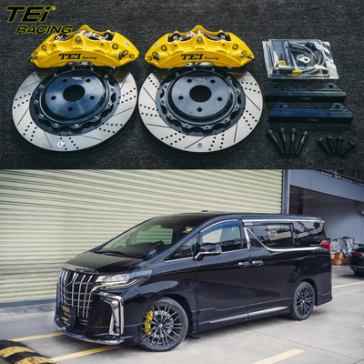 comprar Kit de travagem frontal grande 6 pinças de pistão com rotor 355x32mm sistema de travagem automático BBK para Toyota Alphard 19 polegadas carro borda Fabricação em linha