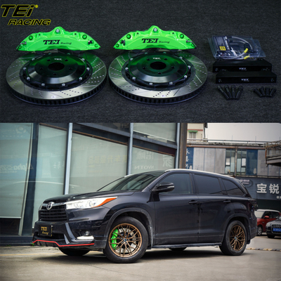 comprar Kit de travagem frontal grande 6 Calibre de pistão com rotor 378x32mm sistema de travagem automático BBK para Toyota Highlander 19 polegadas carro borda Fabricação em linha