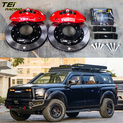 comprar Kit de travagem frontal grande 4 pinças de pistão com rotor 330x28mm sistema de travagem automático BBK para HAVAL H5 17 polegadas carrinho Fabricação em linha