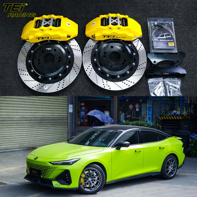 comprar Kit de travagem frontal grande 6 Calibre de pistão com rotor 355x32mm sistema de travagem automático BBK para Changan UNI-V 18 polegadas carrinho Fabricação em linha