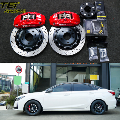 comprar Kit de travagem frontal grande 4 Calibre de pistão com rotor 330x28mm BBK sistema de travagem automático para Changan RAETON CC 17 polegadas borda de carro Fabricação em linha