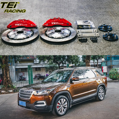 comprar Kit de travagem frontal grande 4 pinças de pistão com rotor 378x32mm sistema de travagem automático BBK para Changan CS95 19 polegadas carro borda Fabricação em linha