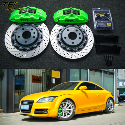 comprar Kit de travagem frontal grande 4 pinças de pistão com rotor 330x28mm BBK sistema de travagem automática para Audi TT 17 polegadas carro aro Fabricação em linha
