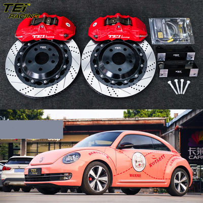 comprar Kit de travagem frontal grande 6 pinça de pistão com rotor 355x28mm BBK sistema de travagem automática para Volkswagen Beetle 18 polegadas carro borda Fabricação em linha
