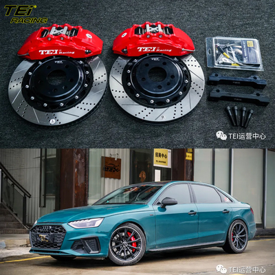 comprar Kit de travagem frontal grande 6 Calibre de pistão com rotor 355x32mm sistema de travagem automático BBK Para AUDI A4 18 polegadas carro borda Fabricação em linha