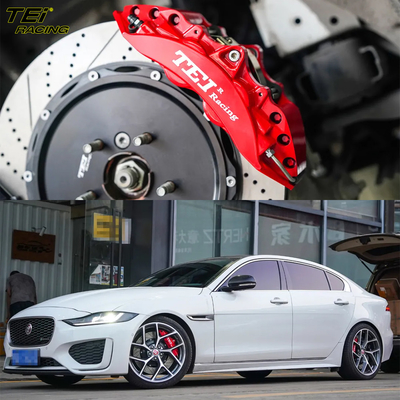 comprar 6 pistões dianteiros e 4 pistões traseiros com pinça de freio E BBK sistema de freio automático Para Jaguar XEL 19 polegadas aro Fabricação em linha