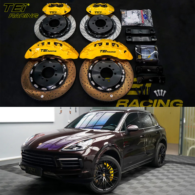 comprar BBK Front 10pot Caliper 420*36mm Rotor e traseiro 4pot Caliper 380mm Rotor BBK Sistema de freio automático para Porsche Cayenne 22rim Fabricação em linha