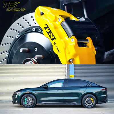 comprar Kit de travagem traseiro grande 6 pinças de pistão com 380 * 28 mm rotor BBK sistema de travagem automática para BYD Han 19 polegadas carro Fabricação em linha