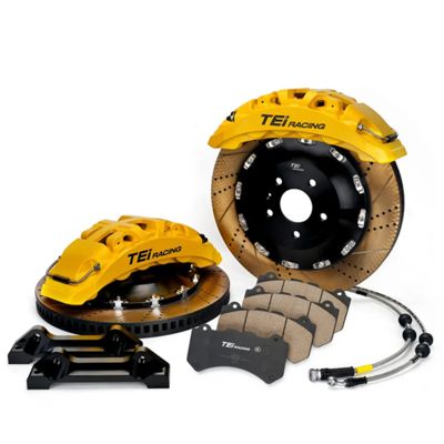 qualidade  TEI Racing Ultra-high Strength SR8 8 Pot Monoblock Caliper Big Brake Kit For 20/21/22 Inch Car Rim Fábrica