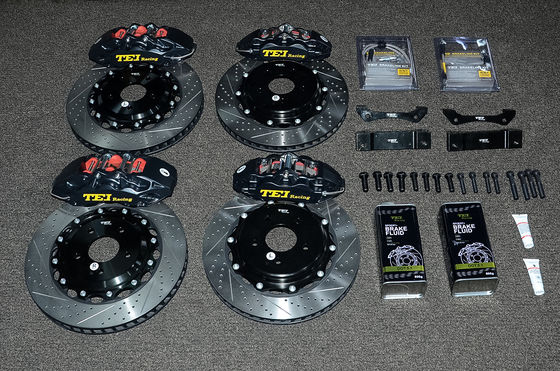 comprar Big Brake Kit 355 * 32mm Rotor para Infiniti G37 Frente 4 pistão Caliper com 345 * 28mm Rotor para traseiro 18 polegadas roda Fabricação em linha
