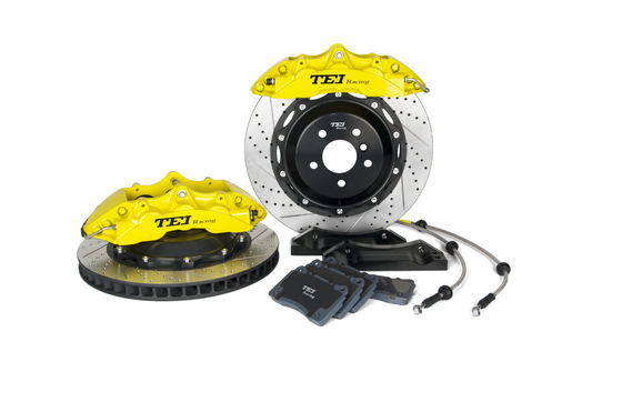 comprar Audi A4 A5 A6 A7 BBK Big Brake Kit 6 pistão forjado dois pedaços calibre 19 polegadas roda dianteira Fabricação em linha