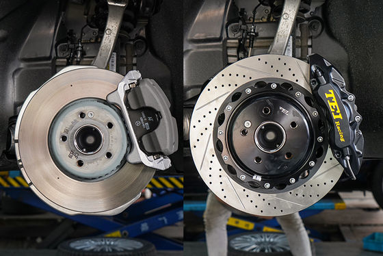comprar Kit de travagem grande para BMW E300 instalado TEI Racing P60S forjado 6 calibres de pistão 355 * 32mm disco rotor Fabricação em linha