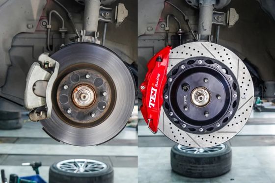 comprar Kit de travagem frontal grande 355x28mm 4 pinças de pistão para MAZDA 6 ATENZA 2015-2021 19/20