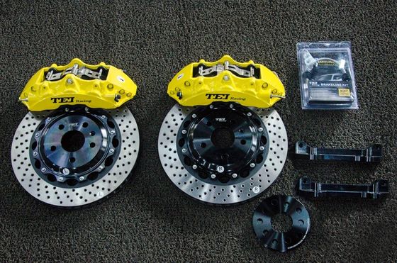 comprar Calibre de travagem dianteiro grande 6 Calibre de pistão forjado com rotor de disco perfurado de 355x32mm para AUDI A3 2010-2021 18/19/20