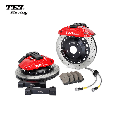 P4-EXPLORE TEI Racing Kit de freio grande freio de estacionamento eletrônico integrado para roda traseira pinça de 4 pistões