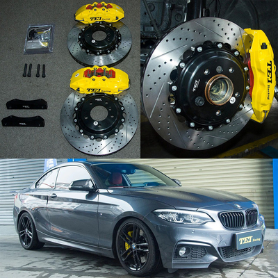 2 Series F22 BMW Kit de freio grande para aro de carro de 18 polegadas dianteiro 6 Piston Caliper Kit de freio para ajustar o sistema de freio automático