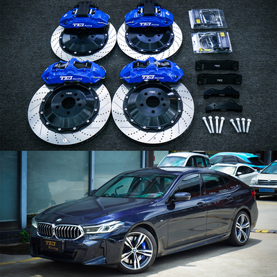 Kit de freio BBK de alto desempenho para BMW Série 6 GT 20 polegadas aro dianteiro de 6 pistões e pinça traseira de 4 pistões para manter a EBP