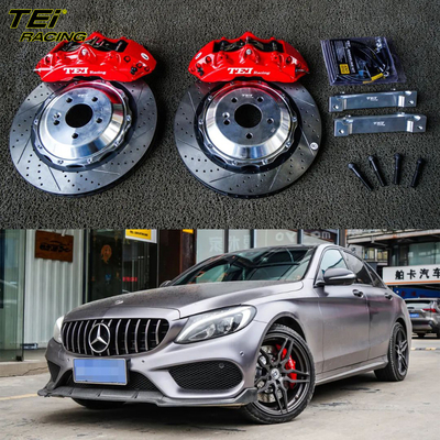 Kit de travagem frontal grande 6 pinças de pistão com 378 * 32 mm rotor BBK sistema de travagem automática para Mercedes Benz C200 19 polegadas carro