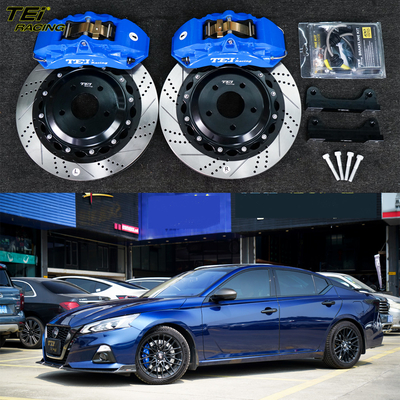 Kit de travagem frontal 4 pistão calibre com rotor 355x32mm sistema de travagem automático BBK para Nissan Teana 18 polegadas carro borda