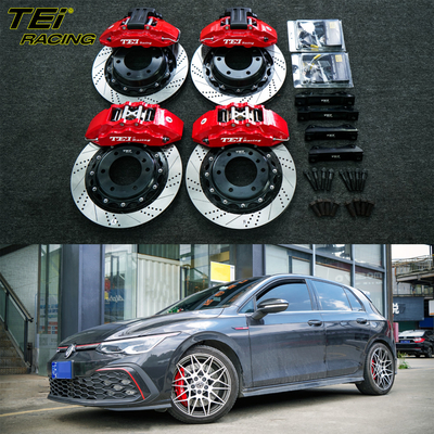 Frente 6 pot e traseiro 4 pot calibre BBK sistema de travagem automático Para Volkswagen Golf 8GTI 18 polegadas aro
