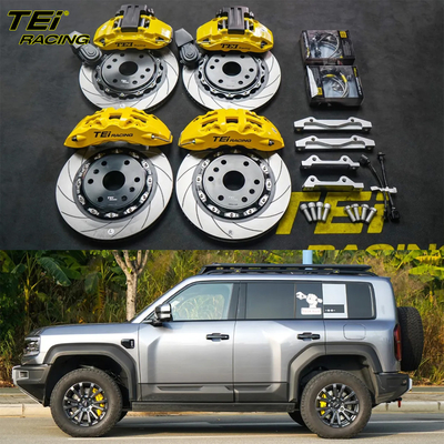 Frente 6 pistão e traseiro 4 pistão pinça com pinça de freio E BBK sistema de freio automático Para Fangchengbao Bao 5 18 polegadas aro
