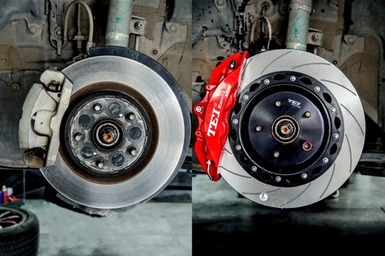 TEI Racing BBK para Toyota Camry instalou jogos grandes do freio 4 compassos de calibre P40NS do pistão
